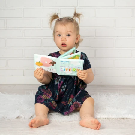 Ackuku, educational book for the bath, letters, from 3 months, 1 pc
