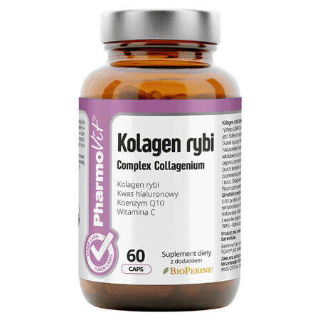 PharmoVit Fisch-Kollagen-Komplex Collagenium, 60 Kapseln