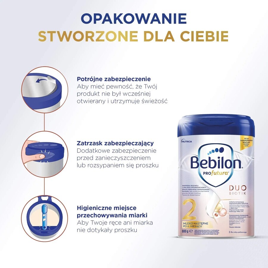 Bebilon Profutura DuoBiotik 2, Folgemilch, nach 6 Monaten, 800 g