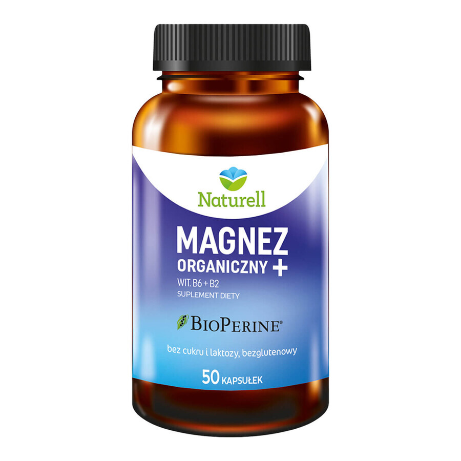 Naturell Organic Magnesium+, 50 capsules