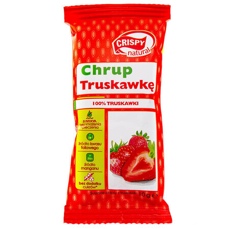 Crispy Natural, Crispy Strawberry, getrocknete Erdbeerchips, 10 g