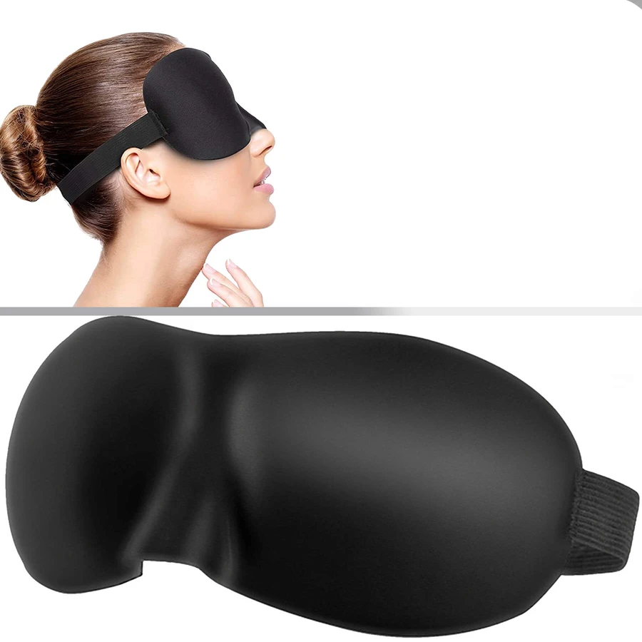 Waya 3D Comfort, opaska na oczy do spania, czarna, 1 sztuka: ceny i cechy