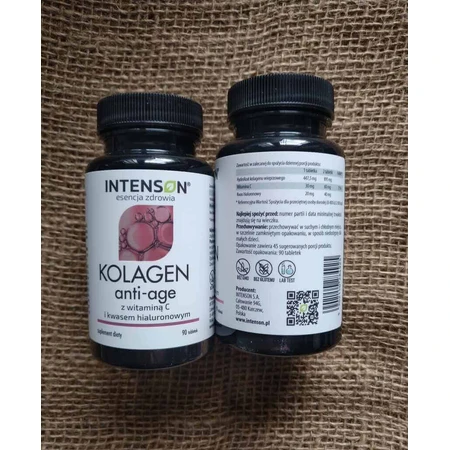 Intenson Colagen Anti-Age + Hyaluron + Vitamina C, 60 comprimate