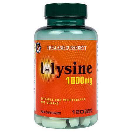 Holland &amp; Barrett L-Lysin, L-Lysin 1000 mg, 120 Tabletten