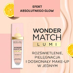 Eveline Cosmetics Wonder Match Lumi, verhelderende foundation, SPF 20, nr. 05, licht neutraal, 30 ml