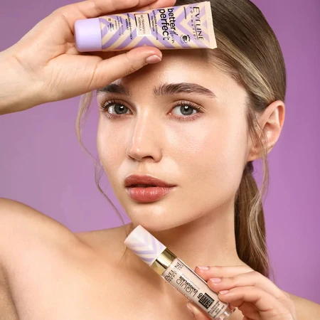 Eveline Cosmetics Better Than Perfect, feuchtigkeitsspendende und abdeckende Grundierung, Nr. 01, elfenbeinfarben, 30 ml