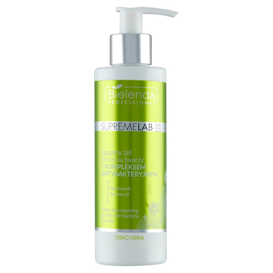 Bielenda Professional SupremeLAB Sebio Derm, gel delicat de spălare a feței cu complex antibacterian, 200 g