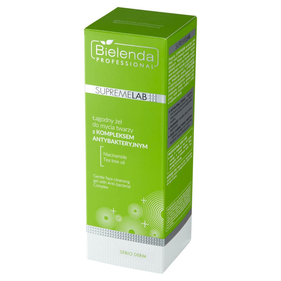 Bielenda Professional SupremeLAB Sebio Derm, gel delicat de spălare a feței cu complex antibacterian, 200 g