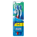 Oral-B, Zahnbürste, 3D White Fresh, 40 Medium, 2 Stück