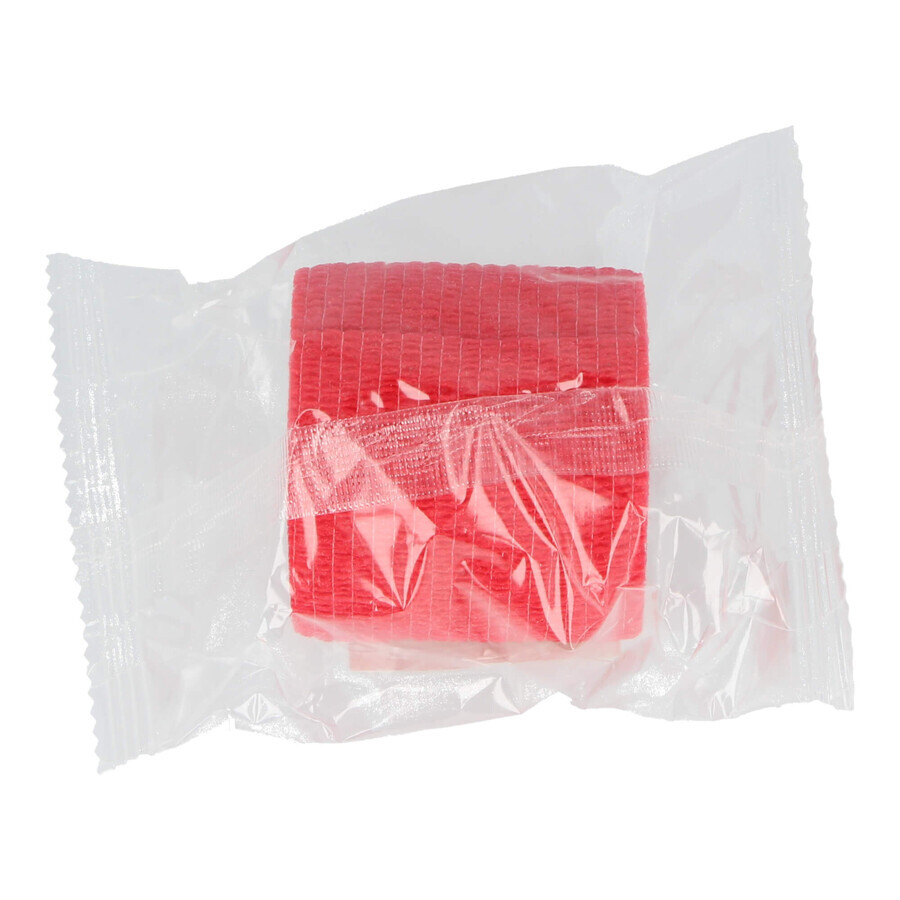 Dr Beck, Non-Woven Cohesive Bandage, Non-Woven, Red, 5cm x 4.5m