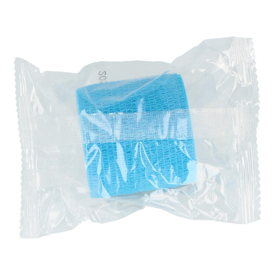 Dr. Beck, Kohäsivbandage Non-Woven, Vliesstoff, Hellblau, 5 cm x 4,5 m