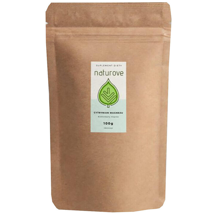 Naturove Citrat de magneziu, pulbere, 100 g