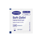 Soft-Zellin, alkoholgetränkte Kompresse, 6 cm x 3 cm, 100 Stück