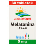 Melatonină LEK-AM 5 mg, 30 comprimate