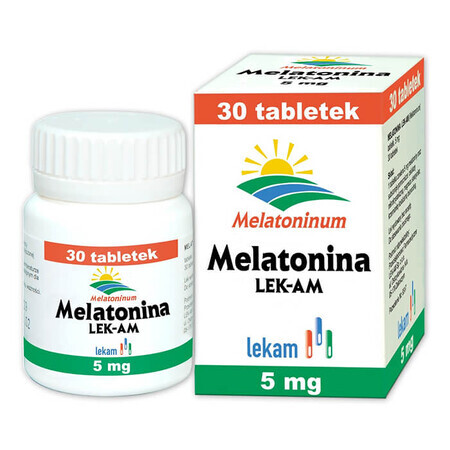 Melatonină LEK-AM 5 mg, 30 comprimate