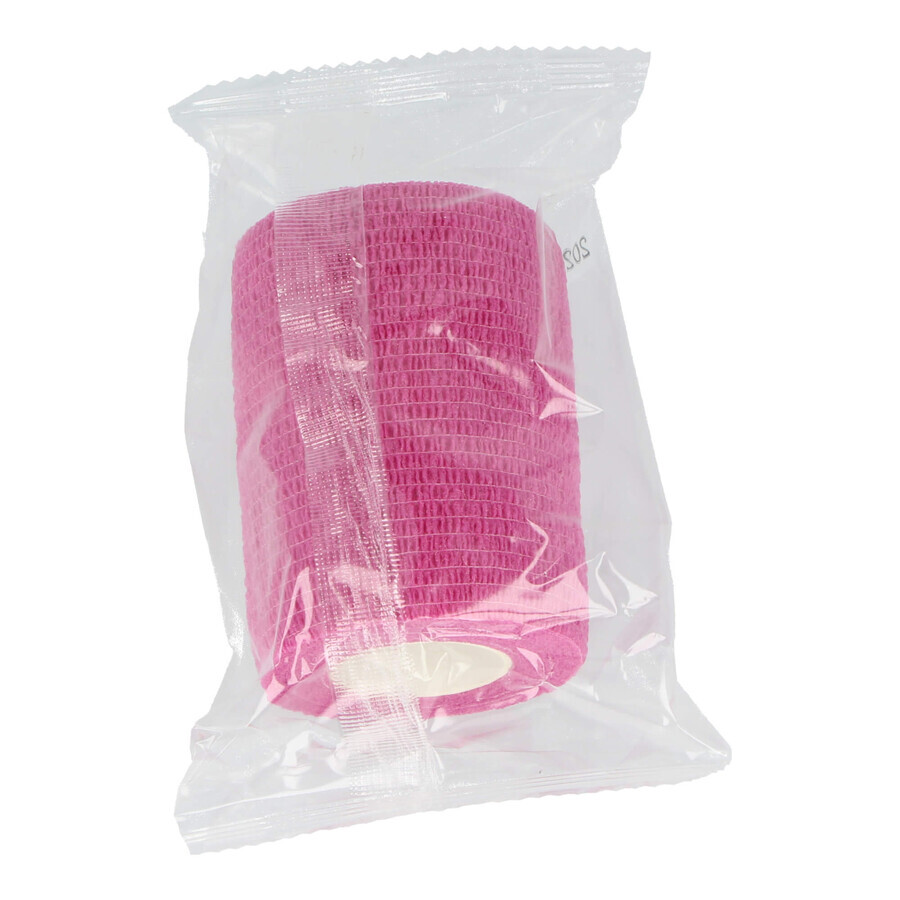 Dr. Beck, Kohäsivbandage Non-Woven, Vliesstoff, Rosa, 7 cm x 4,5 m