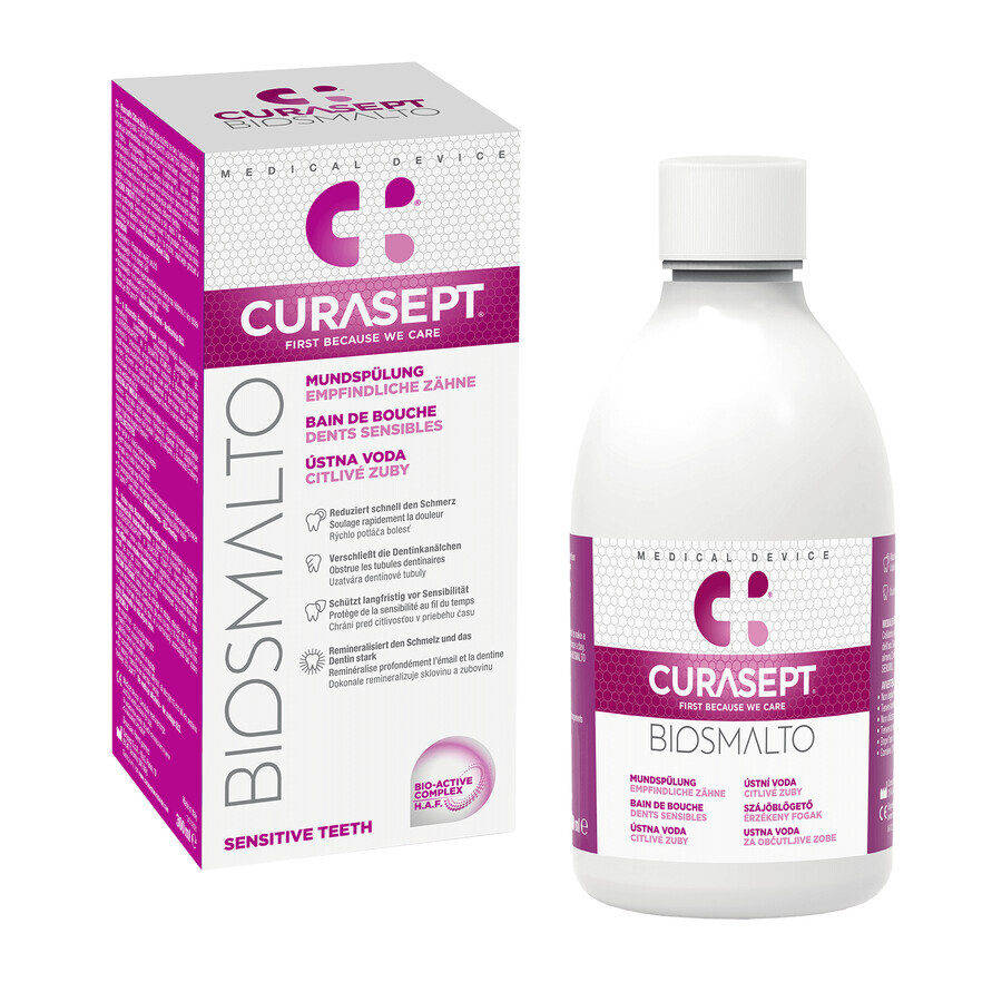 Curasept Biosmalto, Mundspülung, alkoholfrei, Sensitive, 300 ml