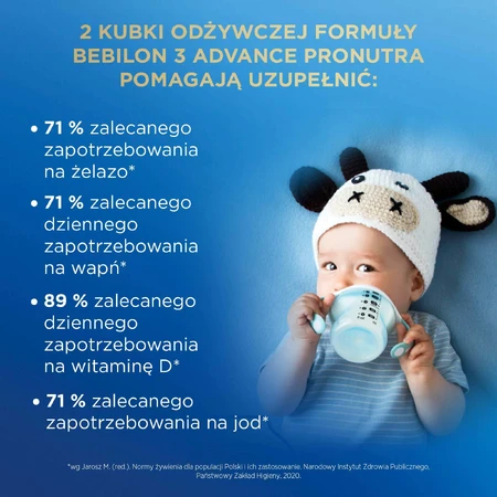 Bebilon Advance Pronutra 3 Junior, nährstoffreiche Milchnahrung, ab 1 Jahr, 800 g