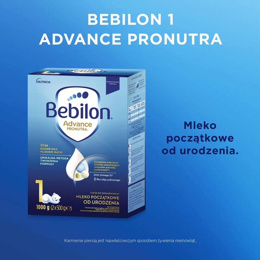 Bebilon Advance Pronutra 1, zuigelingenmelk, vanaf de geboorte, 1000 g