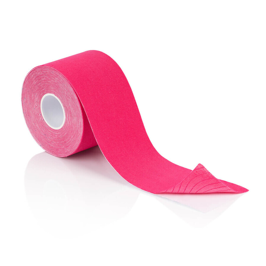 4yourhealth Kinesio Tape, Kinesiologieband, rosa, 5 cm x 5 m