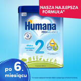 Humana ProBalance 2, lapte de continuare, după 6 luni, 750 g