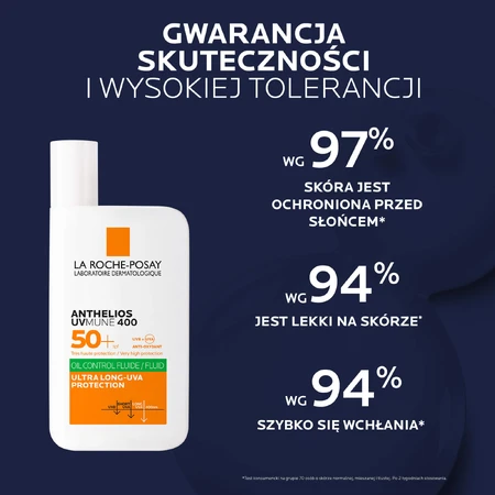 La Roche-Posay Anthelios UVMune 400, schützendes Gesichtsfluid, SPF 50+, 50 ml