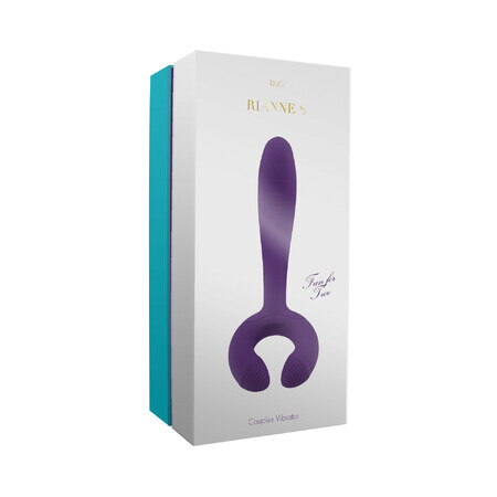 Rianne S Duo Deep Purple, masaj vibrator pentru cupluri, violet