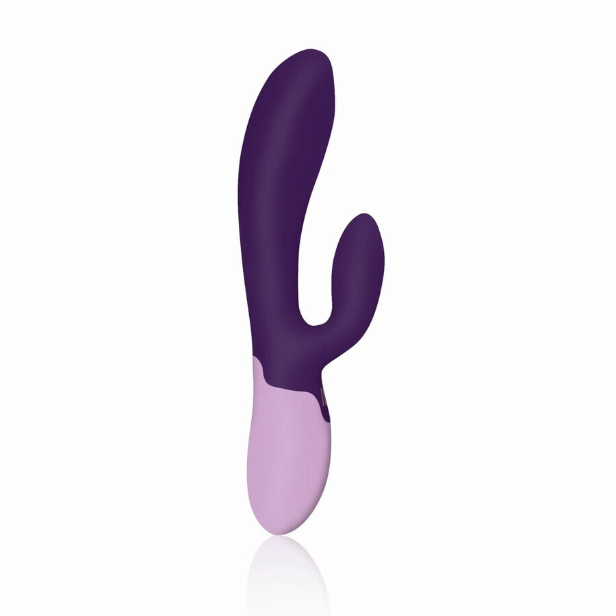 Rianne S Essentials Xena Rabbit Vibrator Deep Purple, beheizter vibrierender Bunny-Massager, lila, 1 Stück