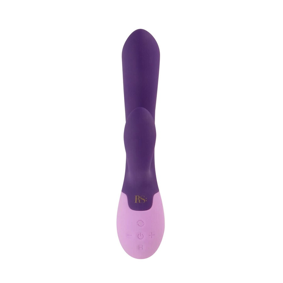 Rianne S Essentials Xena Rabbit Vibrator Deep Purple, beheizter vibrierender Bunny-Massager, lila, 1 Stück