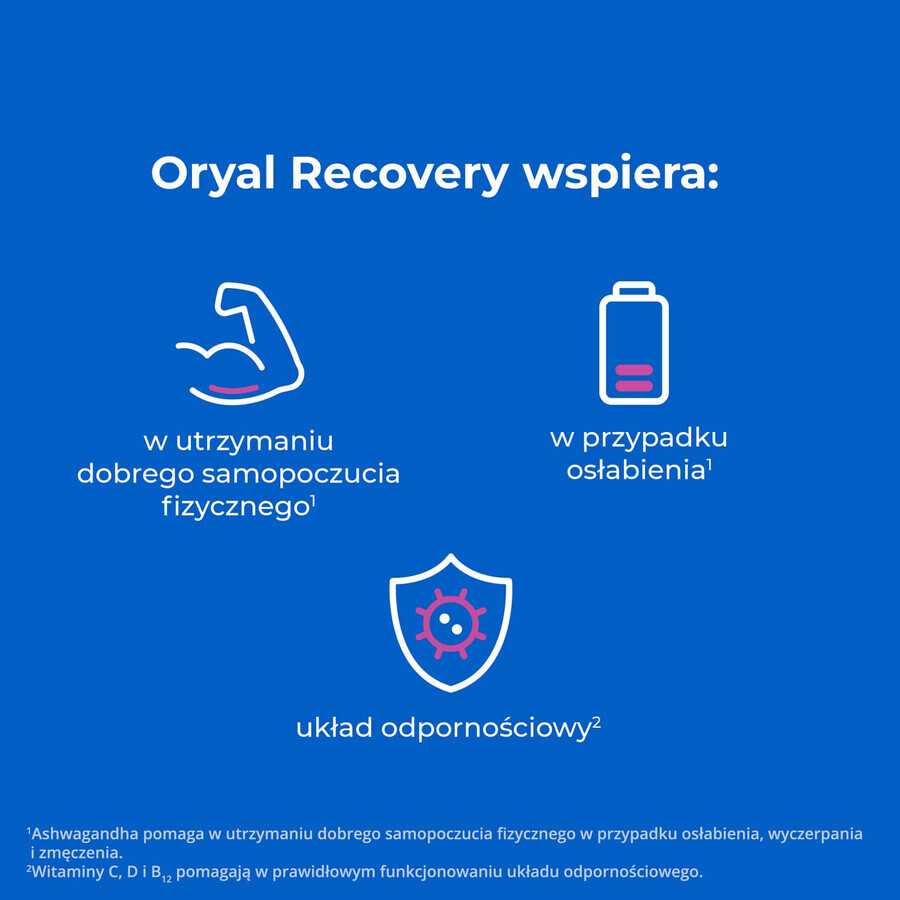 Oryal Recovery, 16 effervescent tablets