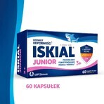 Iskial Junior, sopra i 3 anni, gusto limone, 60 capsule da masticare