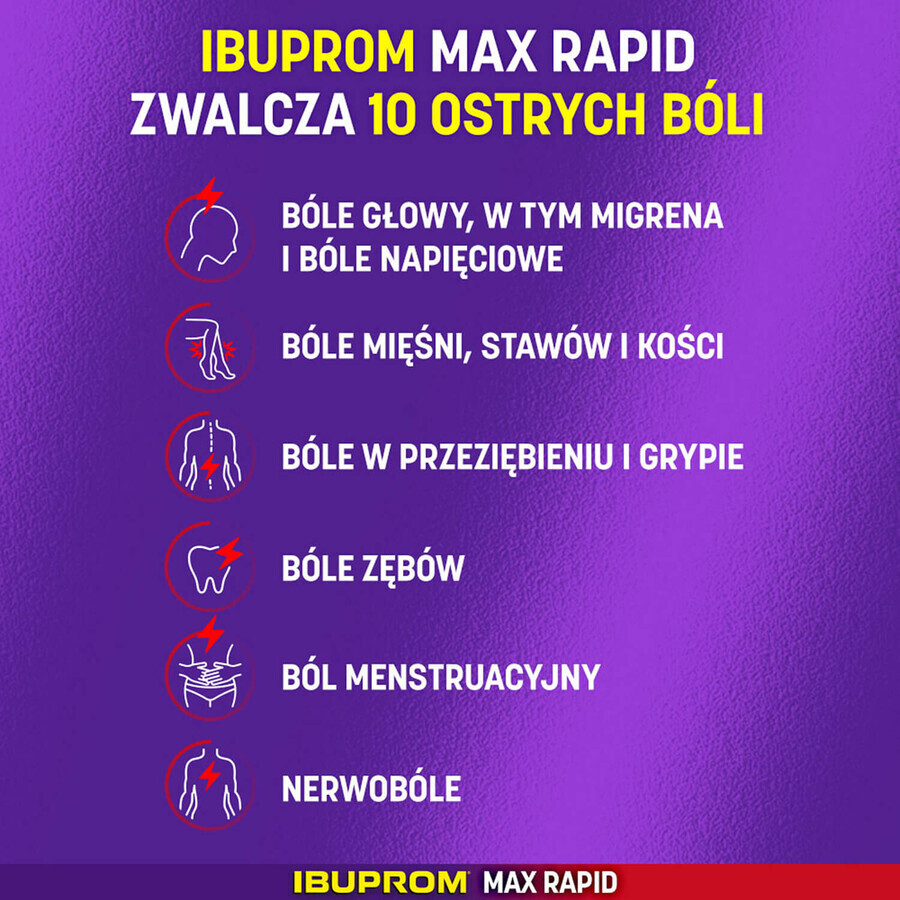 Ibuprom Max Rapid 400 mg, 12 film-coated tablets