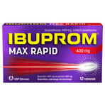 Ibuprom Max Rapid 400 mg, 12 film-coated tablets