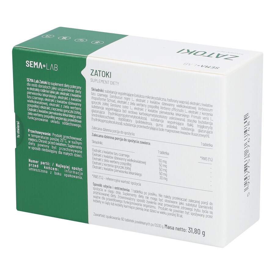 SEMA Lab Sinuses, 60 Tabletten