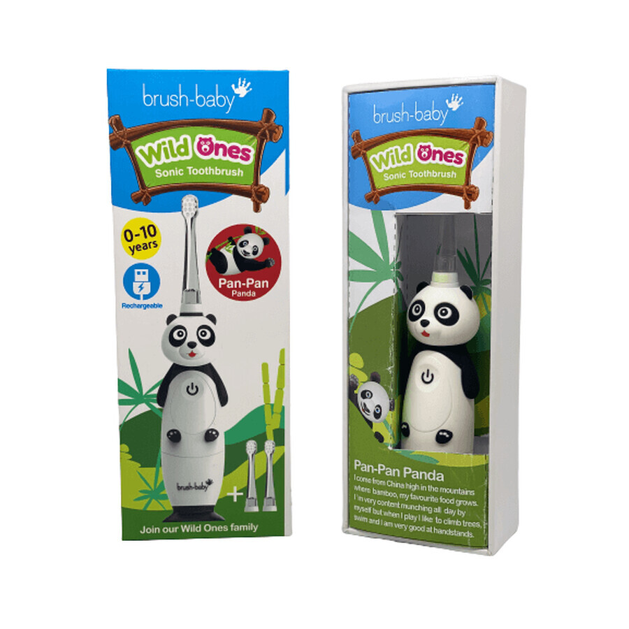 Panda Wild Ones rechargeable electric toothbrush, Brush Baby