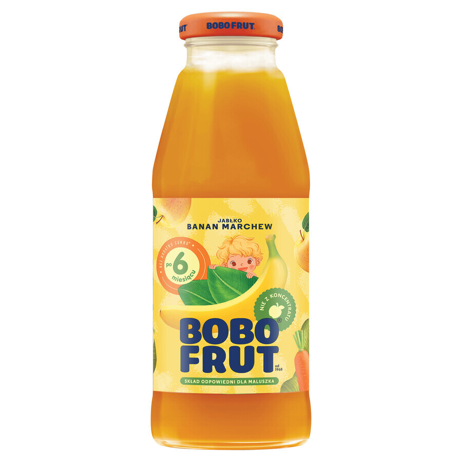 Bobo Frut Nettare di frutta e verdura, mela, banana, carota, dopo 6 mesi, 300 ml