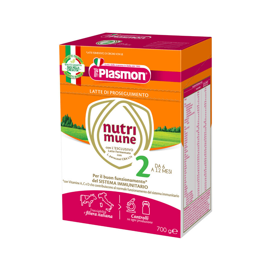 Plasmon Nutri-Mune 2, Folgemilch, nach 6 Monaten, 700 g