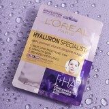 L'Oreal Hyaluron Specialist, feuchtigkeitsspendende und rückfettende Blattmaske, 30 g