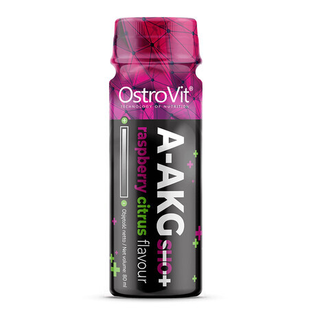 OstroVit A-AKG Shot, Himbeer- und Zitrusgeschmack, 80 ml