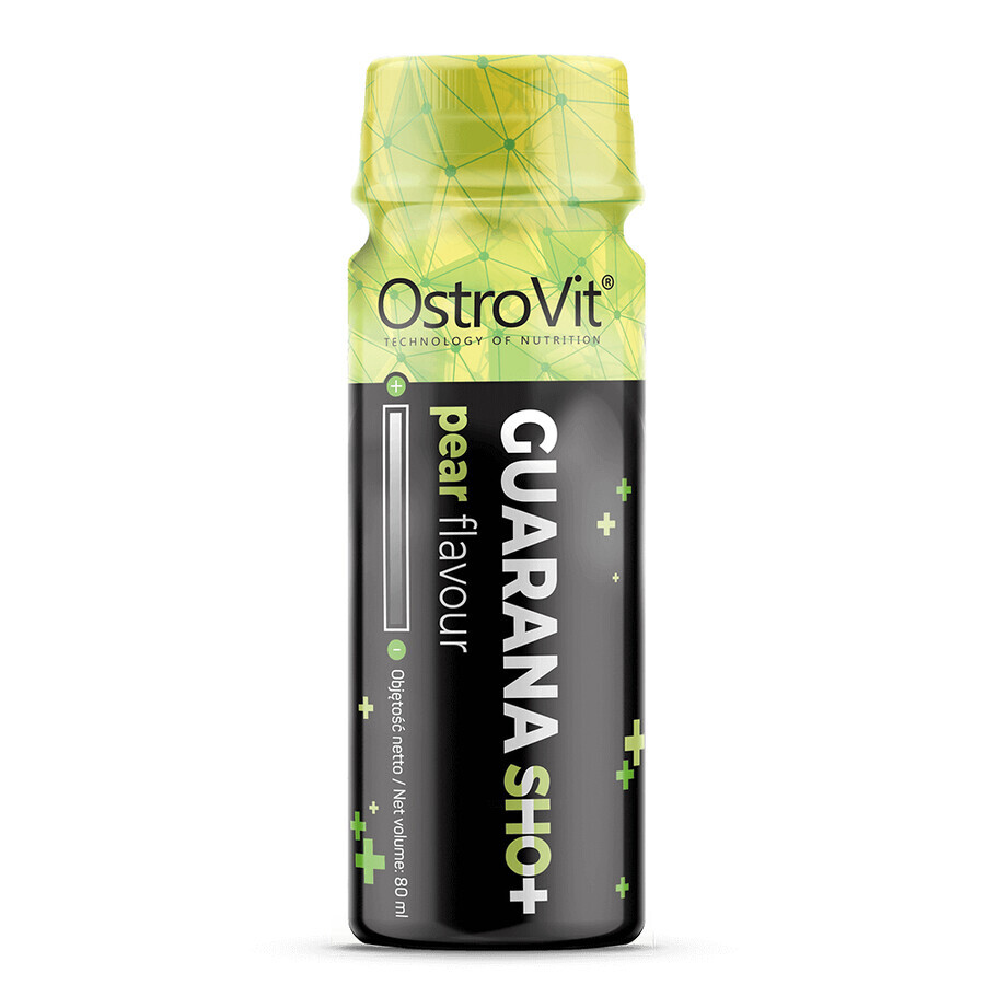 OstroVit Guarana Shot, Birnengeschmack, 80 ml