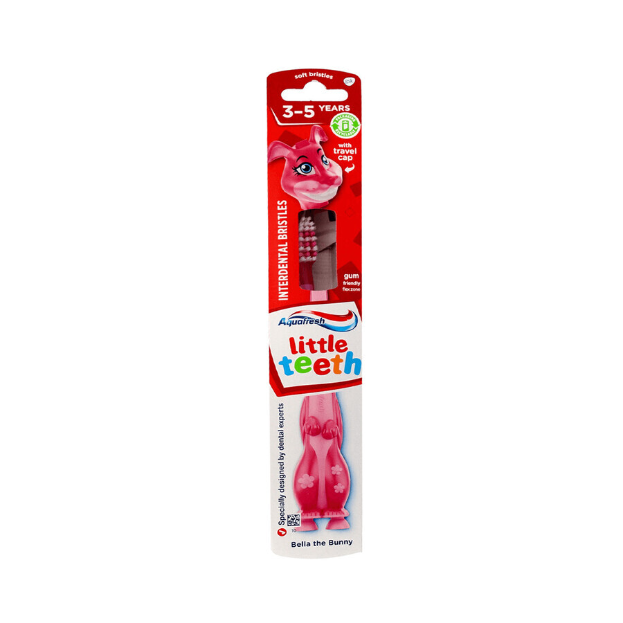 Aquafresh Little Teeth, periuță de dinți pentru copii, 3-5 ani, moale, 1 buc