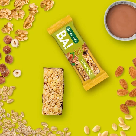 Bakaland BA! Cereal bar, 5 nuts, 40 g