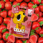 BeRAW! Kids, Jelly Beans, Erdbeere, ohne Zuckerzusatz, 35 g