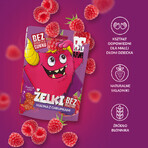 BeRAW! Kids, Jelly Beans, Himbeere mit Chips, ohne Zuckerzusatz, 35 g