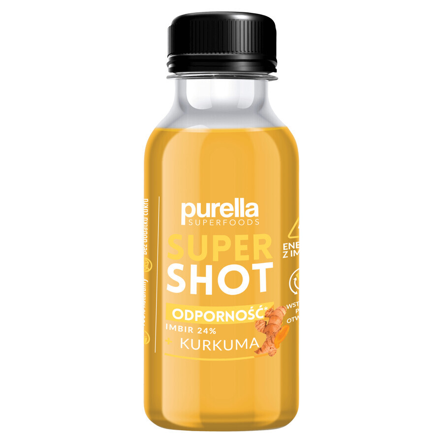 Purella Superfoods SuperShot Imunitate, băutură liniștită, ghimbir + turmeric, 100 ml