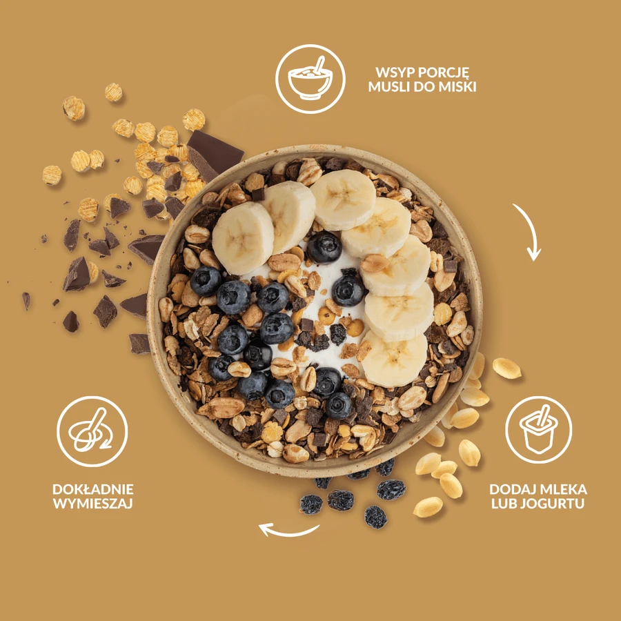 Purella Superfoods Super Eiwit Muesli, 200 g