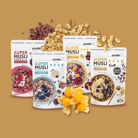 Purella Superfoods Super Eiwit Muesli, 200 g