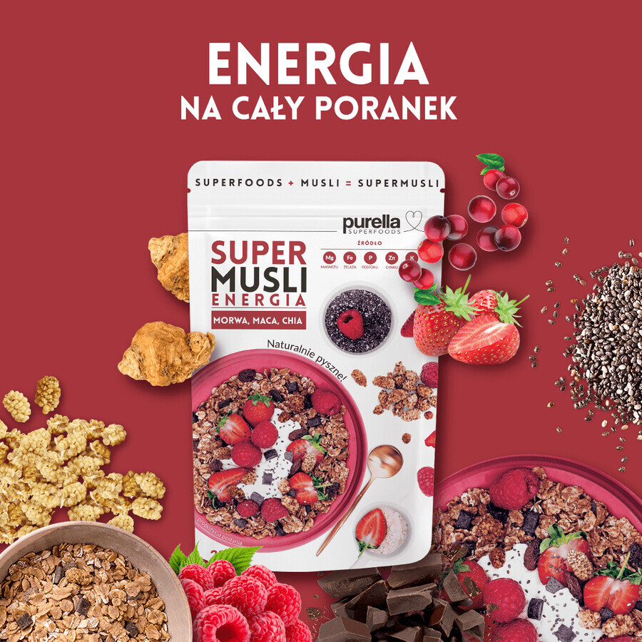 Purella Superfoods Super Muesli Energy, 200 g