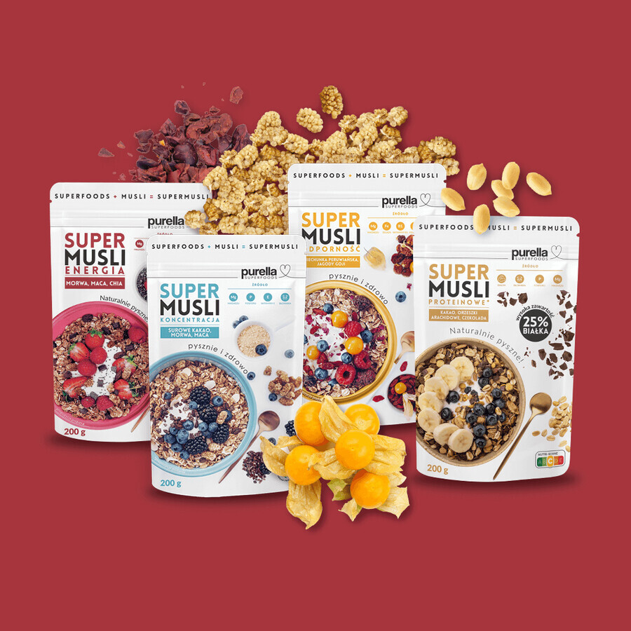 Purella Superfoods Super Muesli Energy, 200 g