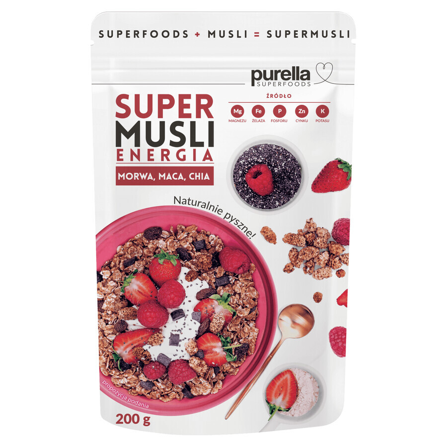 Purella Superfoods Super Muesli Energy, 200 g